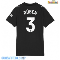 Camisa de time de futebol Manchester City Ruben Dias #3 Replicas 2º Equipamento Feminina 2025-26 Manga Curta